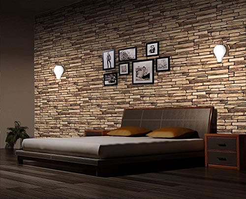 Grace Baltic - Panneaux muraux 3D pour décoration intérieure, fins et élastiques, idéaux pour la chambre (PVC, 10 m², Ar