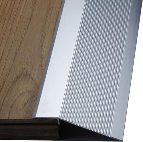 Rampe de seuil en Aluminium pour Fauteuil Roulant et Scooters - Antidérapante et adapté aux Portes de l'entrée - Flûte d — B