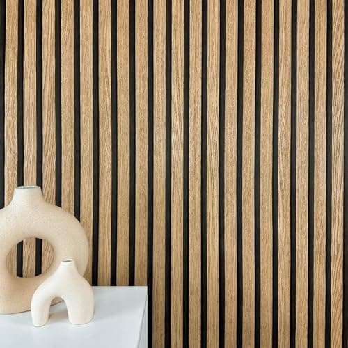 Papier peint bois marron modernes, acoustiques 3D, panneaux en bois scandinaves, naturels, fabriqués en Allemagne, 10,05