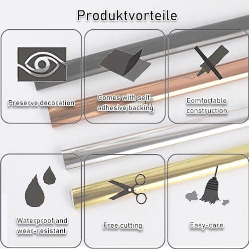 Moulure autocollante pour plafond blanc 6m x 8mm x 3mm chaudes tendances
