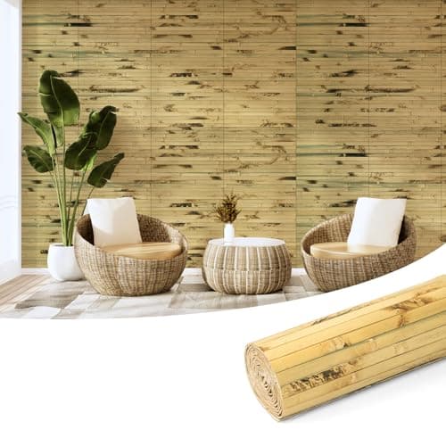 Art3d Panneau mural en bambou naturel pour décoration murale intérieure - Renouvelable - Bureau, Armoire, Plafond - 30 x