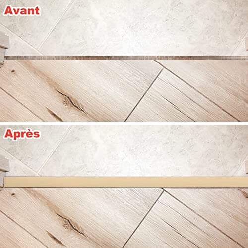 MIVIDE Seuil Adhésif 400cmx4cm Érable, Profil de Transition Vinyle Autoadhésif, Couverture d'Espace entre Sol Stratifié
