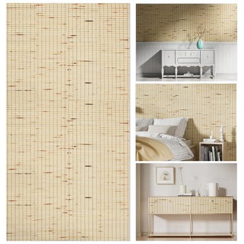 SINGULARWOOD Lot de 4 panneaux muraux en bambou pour décoration d'intérieur et traitement de plafond, revêtement mural W — Naturel