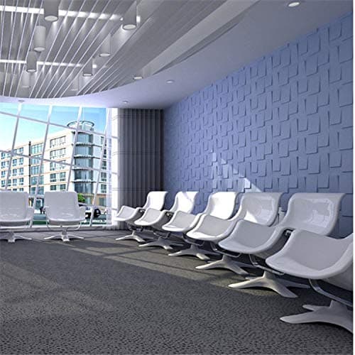 Panneaux murais décoratifs 3D en PVC imperméables et résistants au feu pour mur et plafond - Lot de 10 - Décoration inté