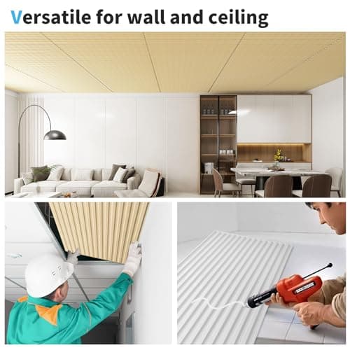 Art3d Panneaux muraux 3D à lattes en PVC Chêne Vintage (61x122 cm), Carreaux décoratifs pour Salon et Salle de bain, 6 p