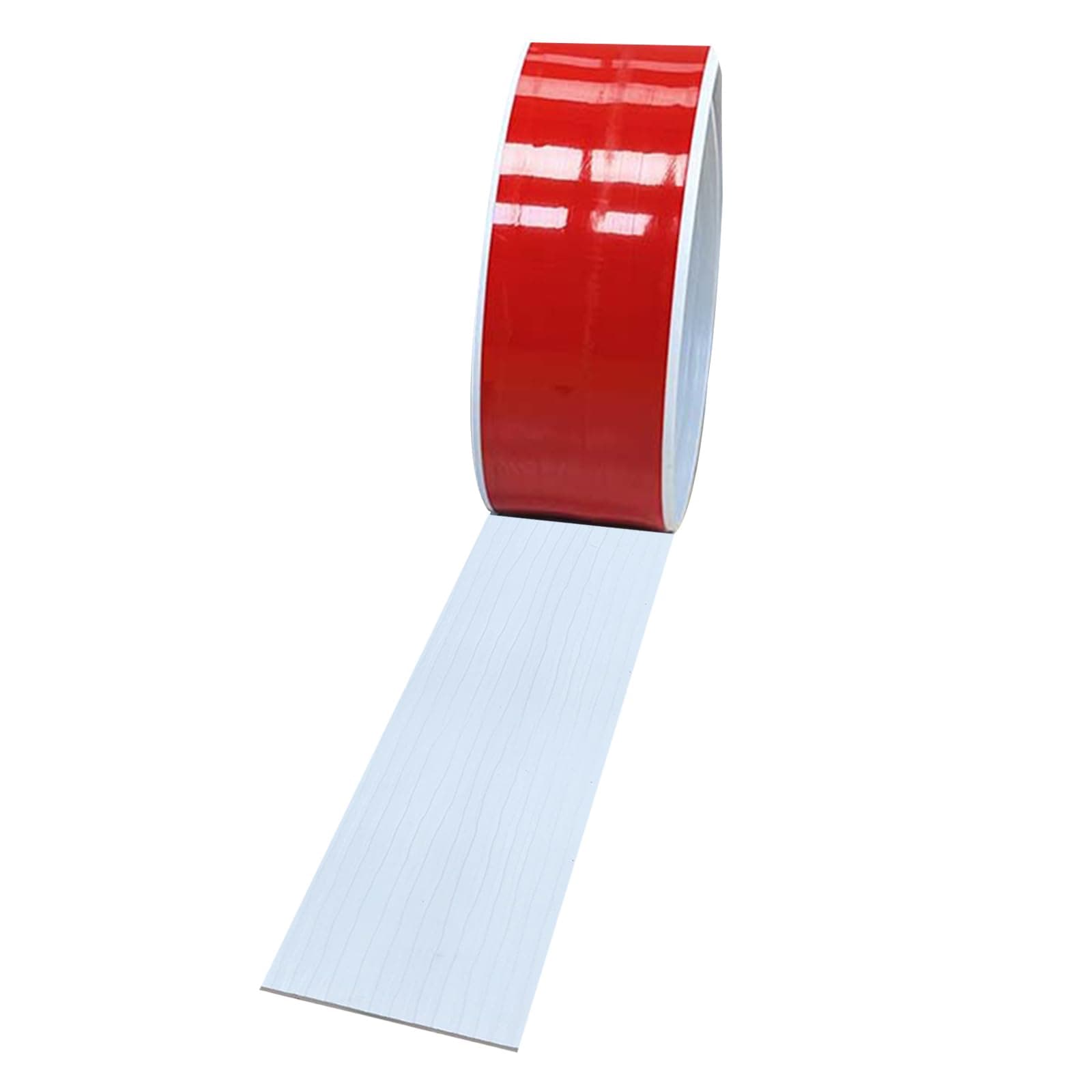 Bande de recouvrement autocollant en PVC pour sols - Large rail de transition imperméable - Blanc - 2 m x 5 cm  
Bande d