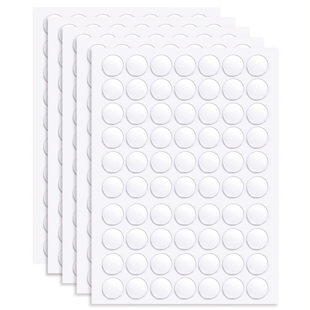 350 Pièces Ruban Double Face Transparent Rond Points Adhésifs pour Décorations de Fête et Bricolage - Idéal pour Maison
