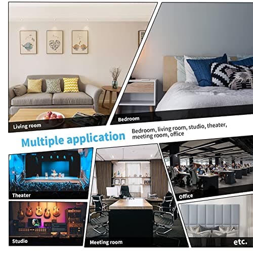 Art3d Lot de 12 Panneaux muraux Auto-adhésifs pour tête de lit King Size - Noir | Insonorisés | pour Chambre à Coucher