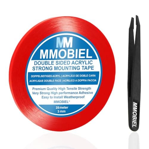 MMOBIEL Ruban adhésif double face acrylique perméable et amovible pour bricolage (Longueur : 25 m)