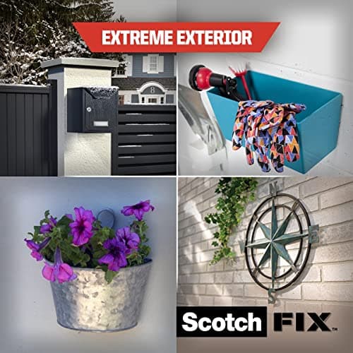 Ruban adhésif Scotch-Fix pour Extérieur, double face, technologie 3M, noir - 19 mm x 1,5 m
