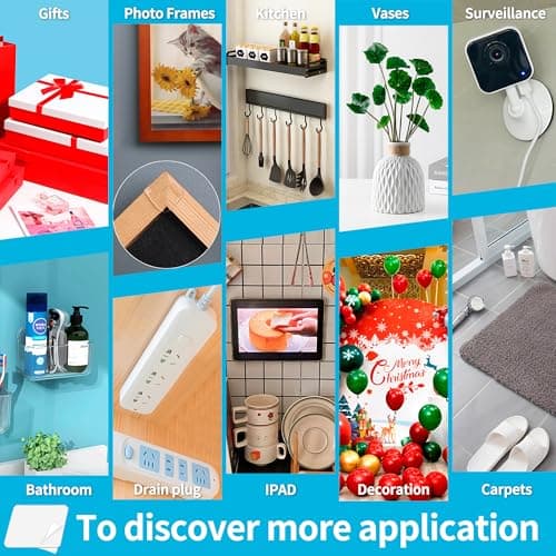 Ruban adhésif double face Art3d extra fort transparent - usage multi-asons, tapis, cadre photo, cuisine, bricolage, mont