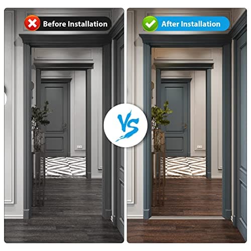 Btstil bande de transition autocollante en vinyle arbres gris, bois, sol stratifié et parquet, seuil de porte arbres gri