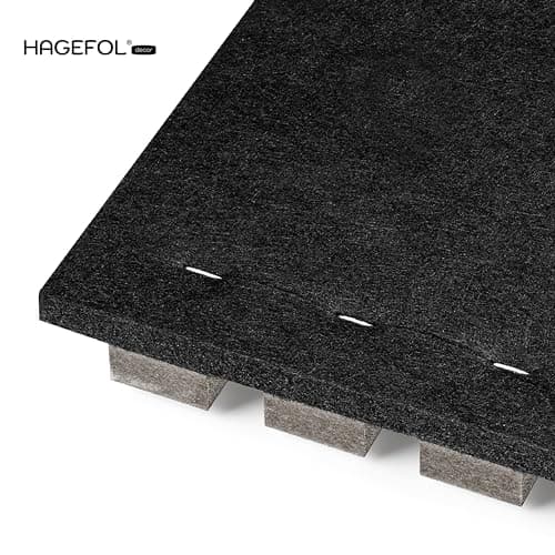 HAGEFOL® panneau acoustique bois gris 240x60cm - Paroi à lamelles 3D - Parfaite pour salles de réunion - Réduction de 30