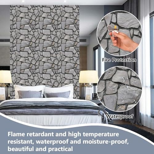 Lot de 20 Papier Peint 3D Brique Adhésif Murale Populaires aux États-Unis, Dalle PVC Adhesive Murale pour Décoration Int
