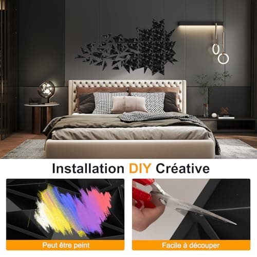 COSTWAY Lot de 20 Panneaux Muraux 3D Noir pour Décoration Murale Intérieure DIY.setVerticalLine

COSTWAY Panneaux Muraux