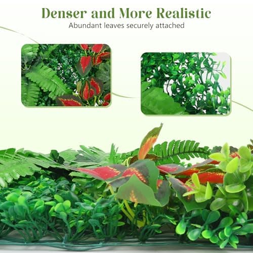 GXPJYC_CFOB Art Mural en Soie Plantes Lot de 2 Panneaux pour Intérieur-Exterior Réalistes Décoration Faux Plantes