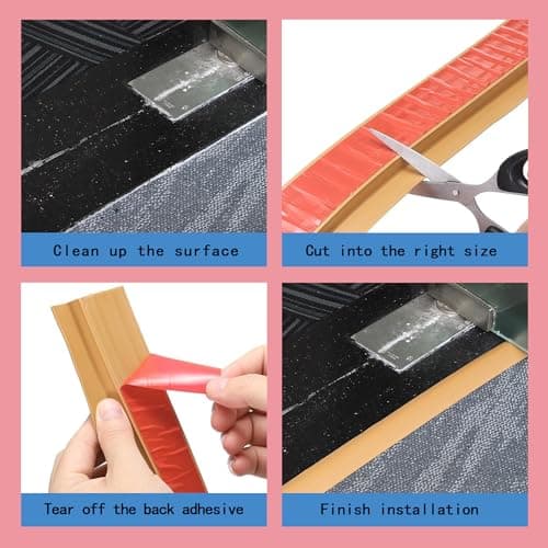 Barre de seuil adhésive PVC gris, seuil de porte réglable, hauteur 5~10mm, longueur 2m, idéal pour rattraper le niveau d
