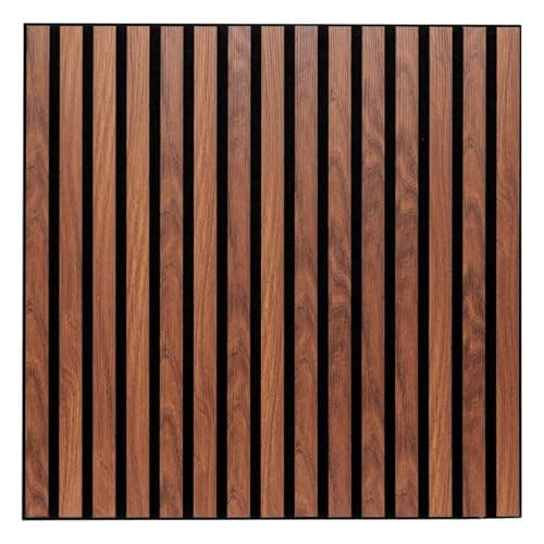 Atmosphera - Panneau Décoratif Tasseaux Bois Colva - 60x60cm - Beige Fond Noir - Réduction du Bruit pour Entrée, Chambre — Marron Tonka