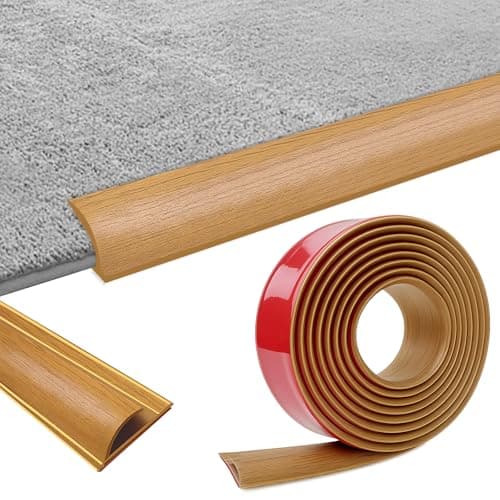Bande de transition PVC autocollante pour tapis et sol en bois, profilé de transition autocollant de 3 mètres, bandes de — Chêne Jaune