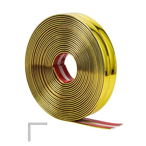 ZOWZOW Moulure Murale Autocollante - Flexibilité et Protection d'Angle pour Mur, Plafond et Meubles | 2 cm × 6 m | Bordu