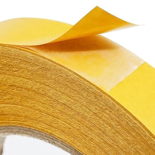 Rouleau de ruban adhésif double face extra fort pour tapis - 3 cm x 20 m - Pour la cuisine, la maison, l'école ou l'exté