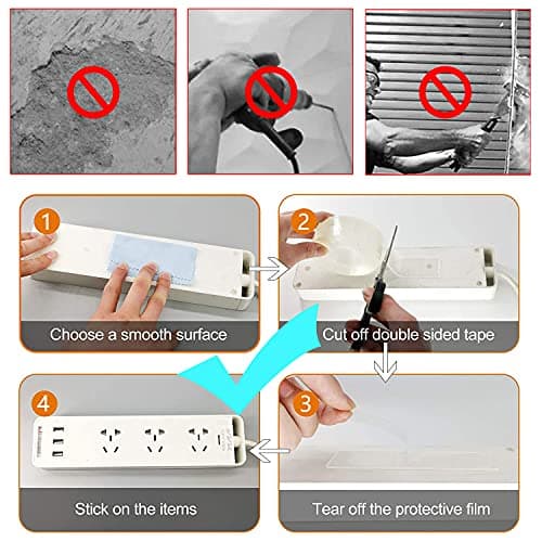 6M Double Face Transparent Lavable Nano Tape Extra Fort Multifonctionnel Réutilisable Amovible Traceless Antidérapant Ge
