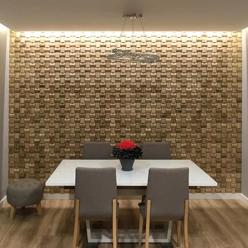 Revêtement mural en bois naturel Aspect 3D Populaire chez les Américains Modèle Rubato (1m2)  
Revêtement mural en bois