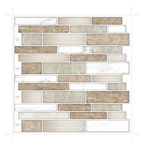 <think>

</think>

Carrelage Autocollant 3D Gris pour Cuisine et Salle de Bains, 30x30cm, Lot de 10 Pièces, Vinyle Adhés — Marron