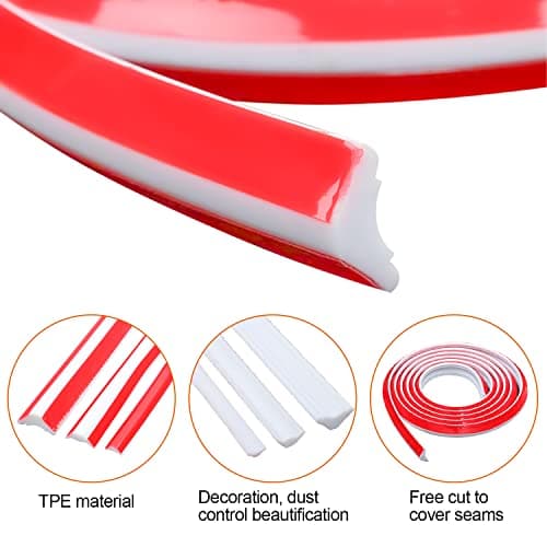 Moulage Flexible Blanc en Triangles Auto-adhésif 27x20mm, pour Bords de Murs et Plafond - 4m de Bandes de Calfeutrage