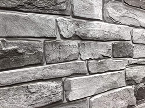 Panneaux muraux 3D Baltic Imitation Ardoise Pierre Argentée 53 ft² +5 m2