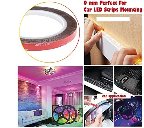 3M VHB Dpm Tapes - Ruban adhésif double face extra fort mousse acrylique, résistance à l'eau et hautes températures, déc