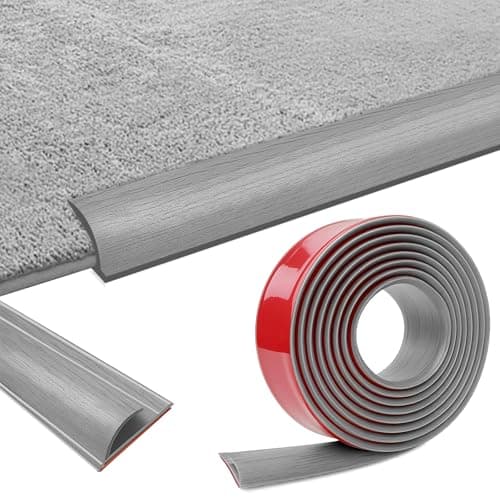 Bande de transition PVC autocollante pour tapis et sol en bois, profilé de transition autocollant de 3 mètres, bandes de — Grain de Bois Gris