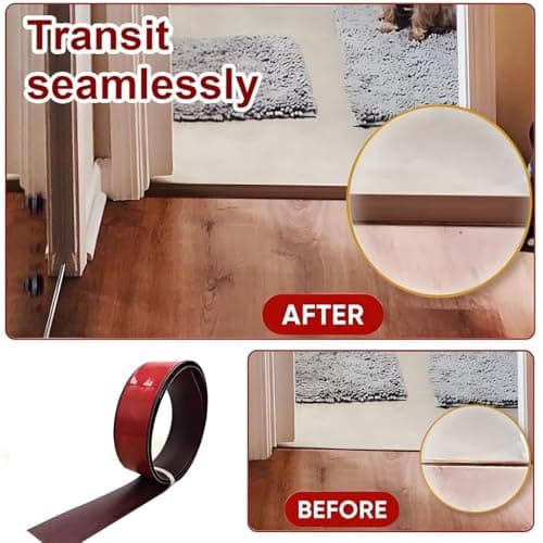 Barre de seuil Adhesive Blanc 5cm*1.0m Couvrir Les Carreaux et Les Espaces Entre Les Stratifiés Vincentine Adoptive