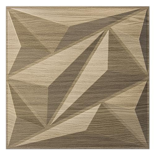 Panneaux murals 3D Art3dwallpanels Lot de 33 Noix, texturés en PVC, 30 x 30 cm, 3m² pour décoration intérieure courageus