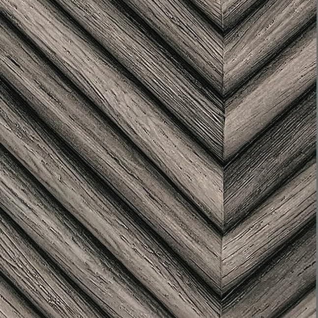 Newroom Skandi Papier peint marron - Panneaux 3D modernes - Pour salles de bain - Facile à appliquer avec guide inclus - — Yasha Anthracite
