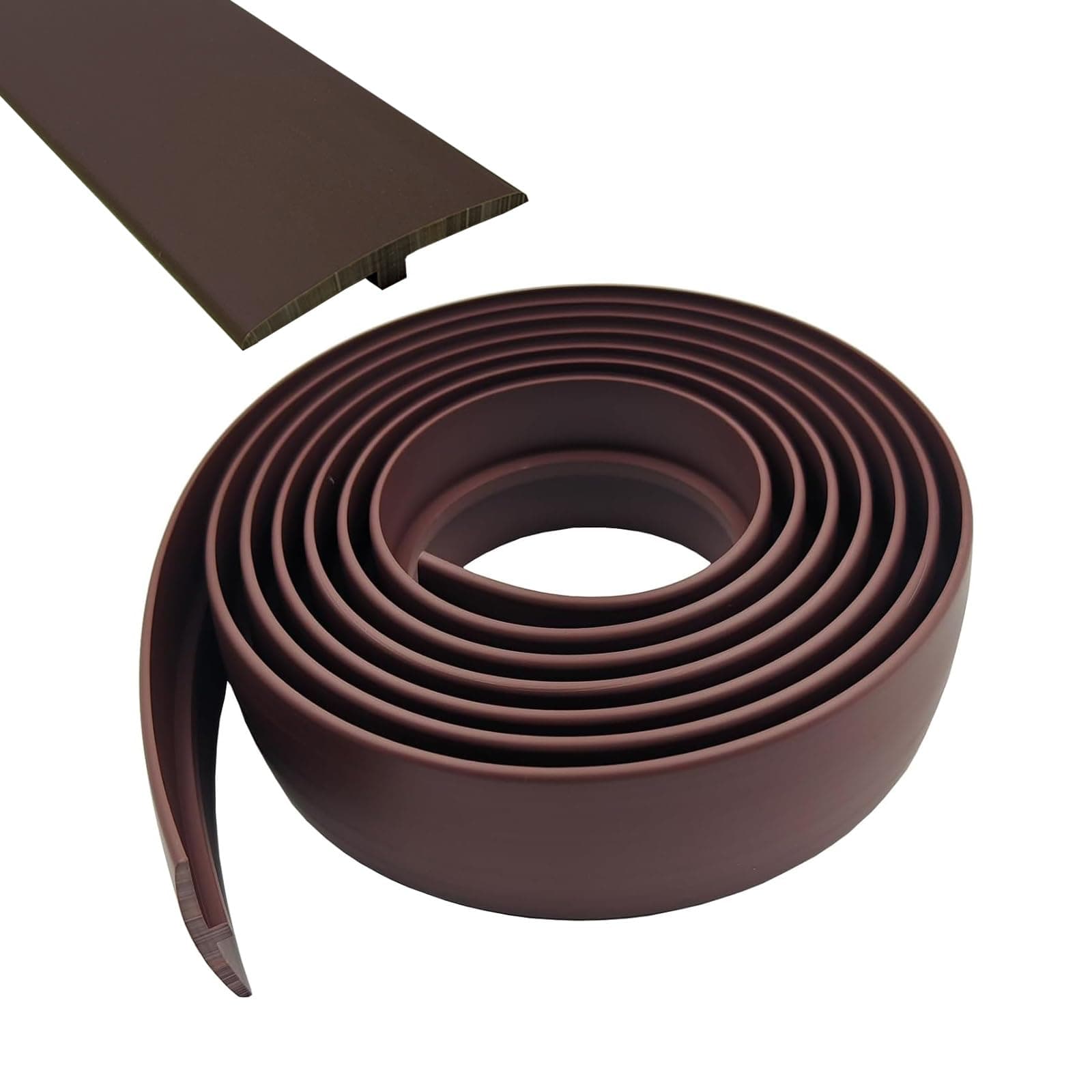 Profilé de transition autocollant en PVC Profilé de transition en forme de T pour planchers en bois et stratifié Profilé