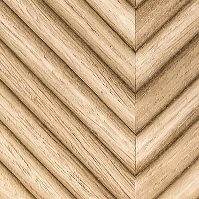 Newroom Skandi Papier peint marron - Panneaux 3D modernes - Pour salles de bain - Facile à appliquer avec guide inclus - — Yasha Beige