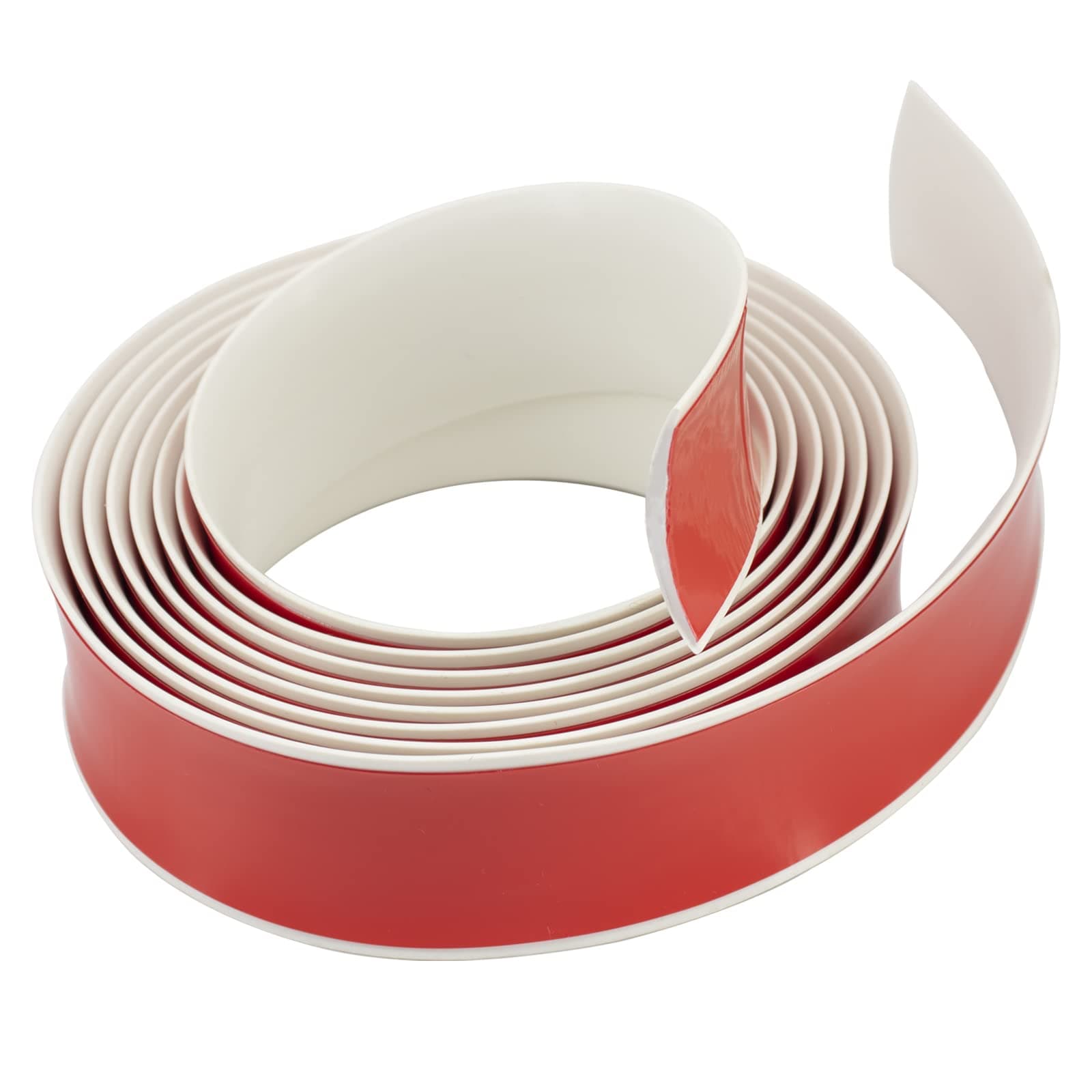 Bande de transition autocollante blanc pour seuil de porte imperméable - Revêtement de sol plat en stratifié (3,75 x 100