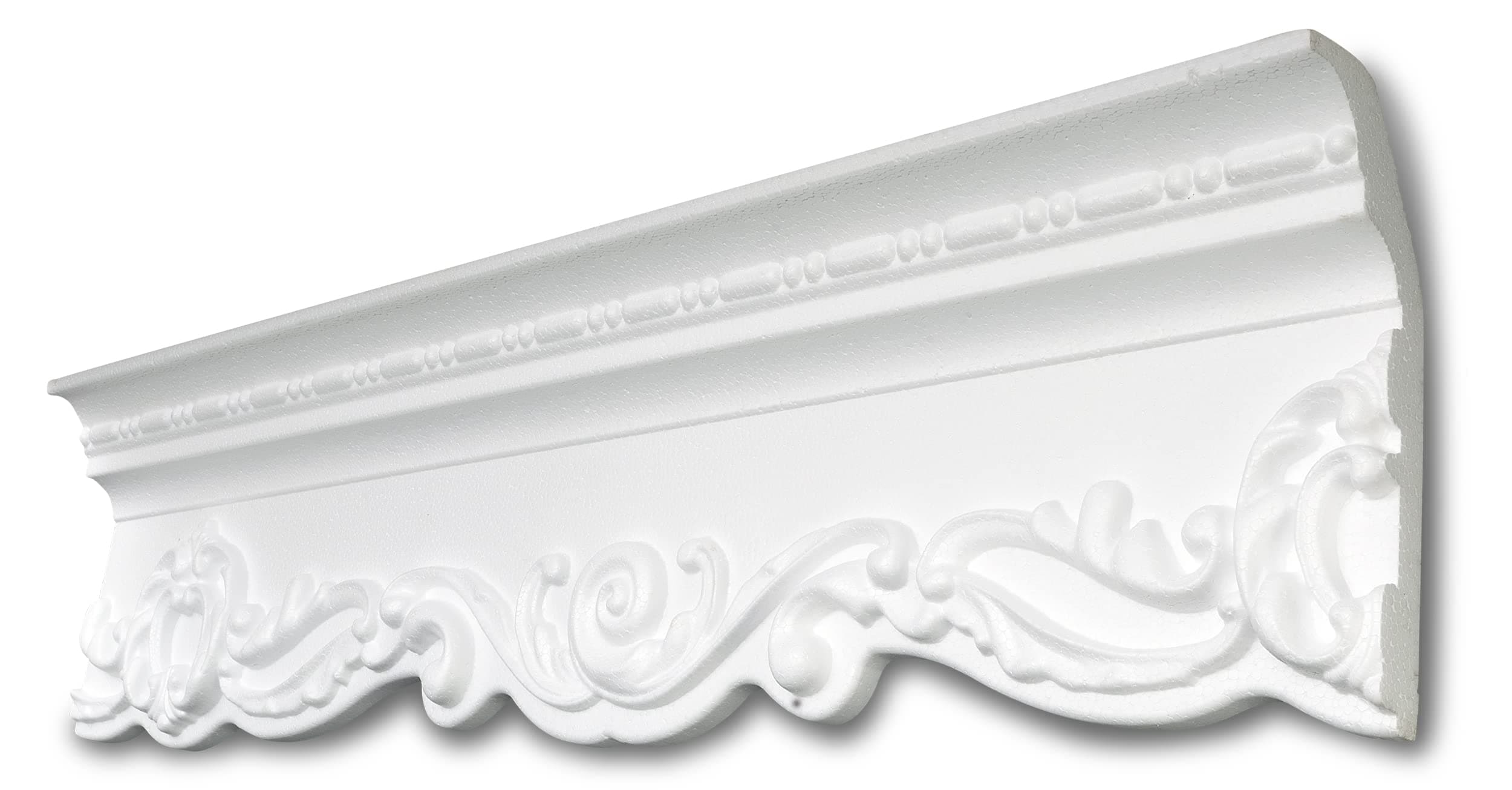 DECOSA Moulure G39 blanche polystyrène - intérieur - 58 x 140 mm - 2 mètres 10 pièces