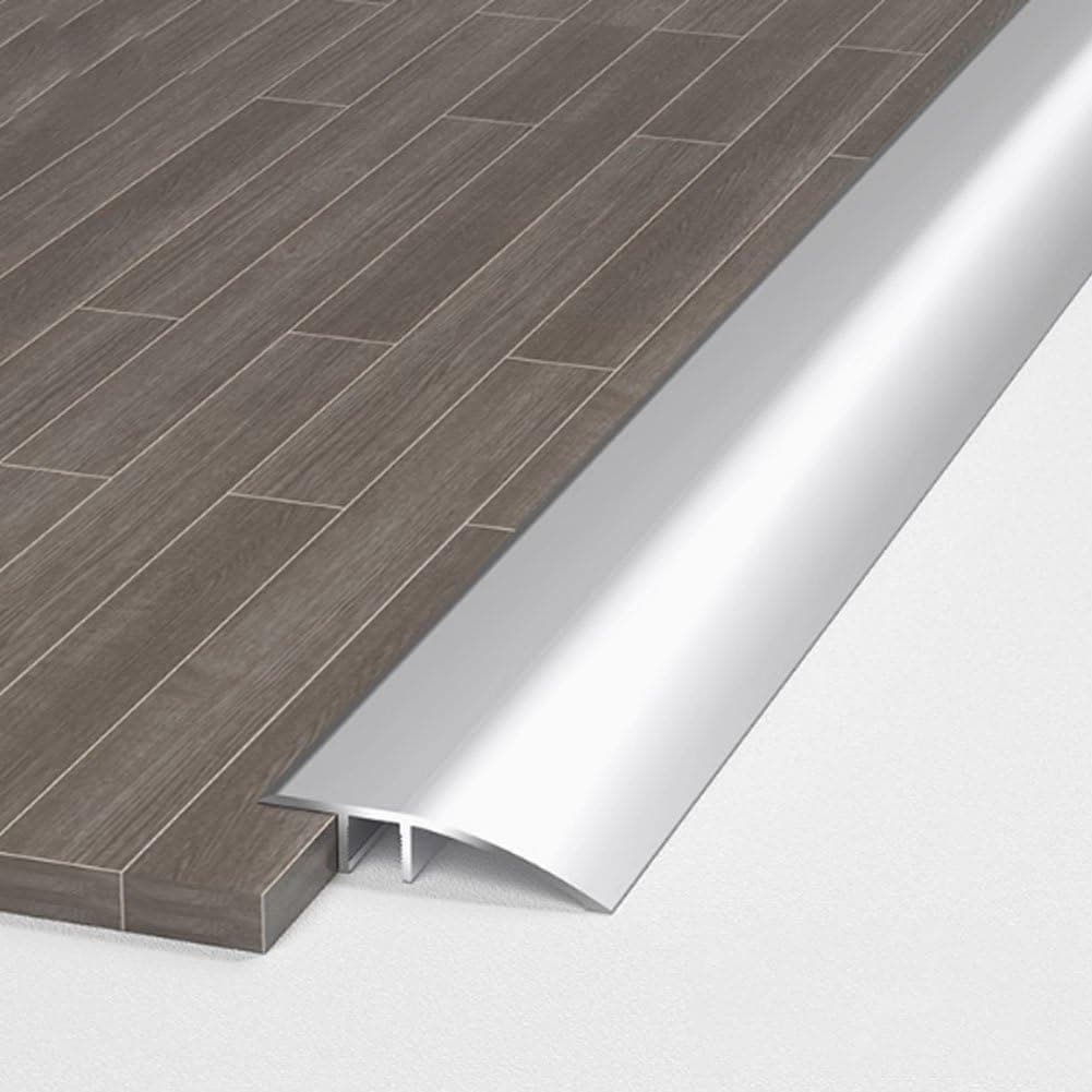 Rampe de Seuil en Aluminium pour Accessibilité, Barre de Transitoire avec Pente 6-12mm (0,9m × 4,3cm), Rattrapage de Mar