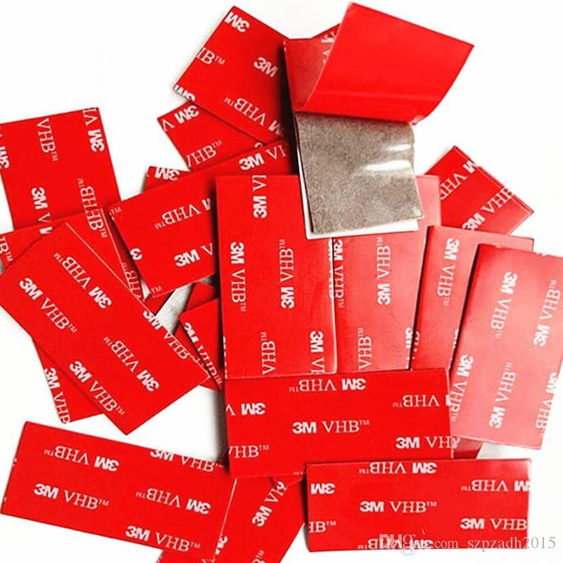 3M VHB Pastilles adhésives double face extra-fort 15 Pièces Résistance à l'eau et aux hautes températures pour Voiture,