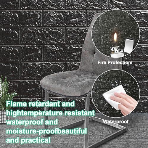 40 Pièces Papier Peint 3D Brique Adhésif Mural pour Séjour ou Garage, Dalle PVC Adhesive Murale, Panneau Revêtement Mura