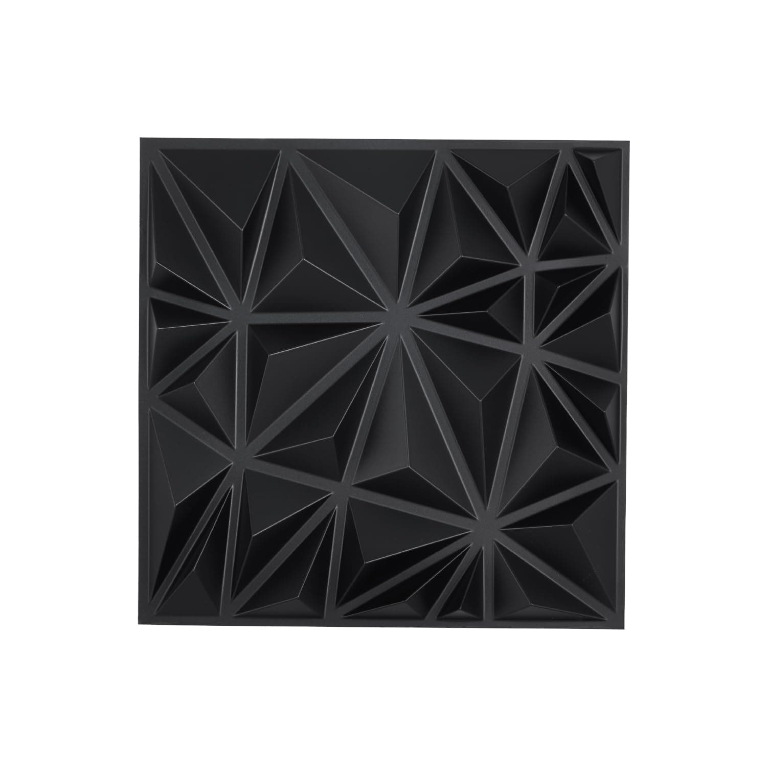 VEVOR Panneaux Muraux 3D Noir Mat Motif Diamant, Lot de 33, Couverture 2,97 m², Déco Intérieure Moderniste pour Plafond