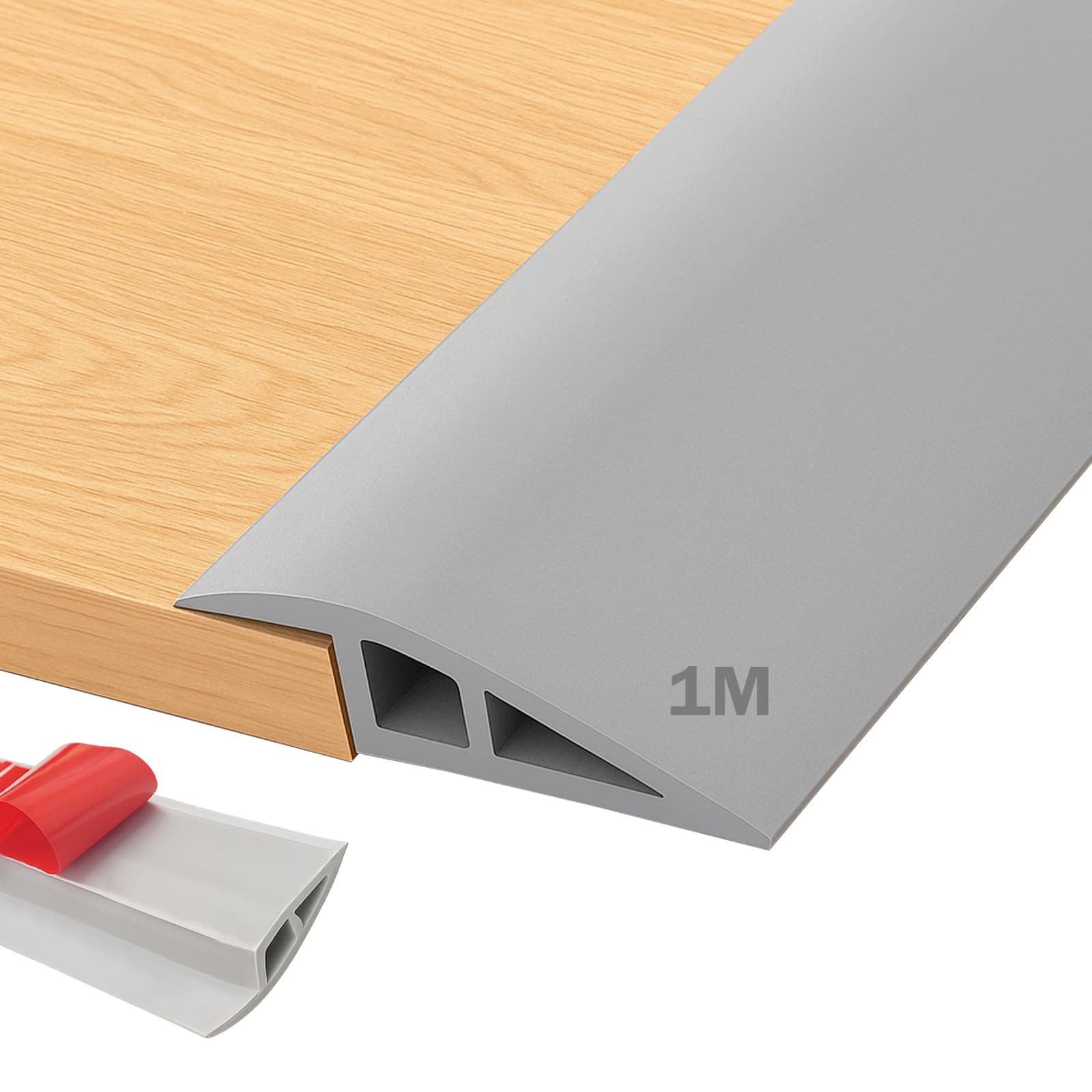 Profils autocollants de transition PVC 1 m x 5 cm