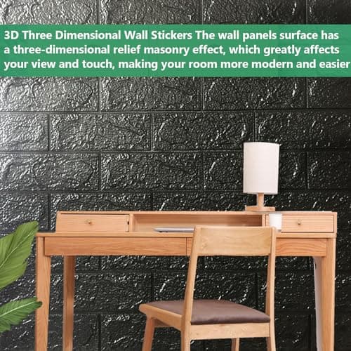 40 Pièces Papier Peint 3D Brique Adhésif Mural pour Séjour ou Garage, Dalle PVC Adhesive Murale, Panneau Revêtement Mura