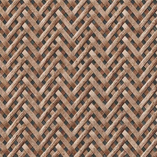 Newroom Skandi Papier peint marron - Panneaux 3D modernes - Pour salles de bain - Facile à appliquer avec guide inclus - — Noir