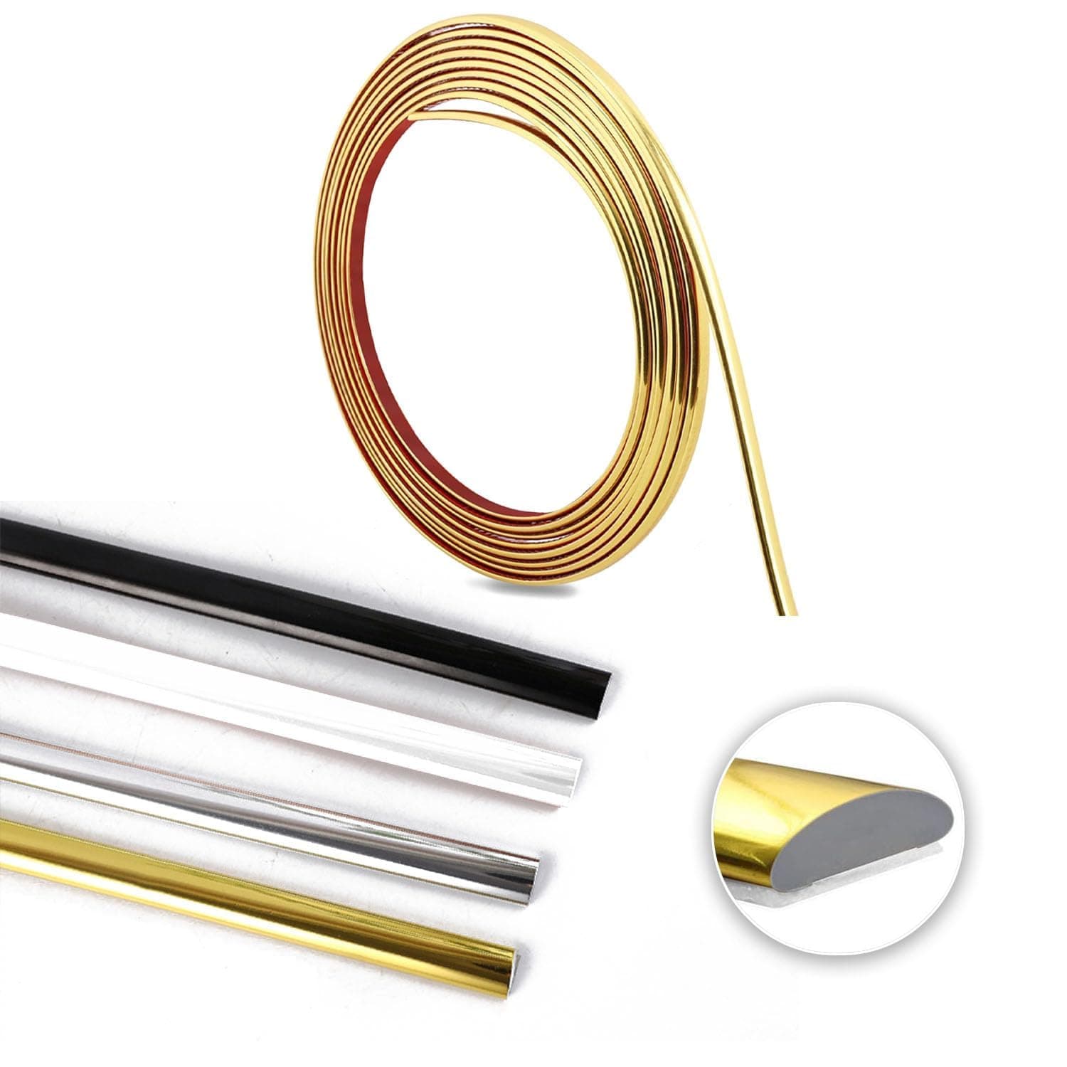 Moulure autocollante pour plafond blanc 6m x 8mm x 3mm chaudes tendances
