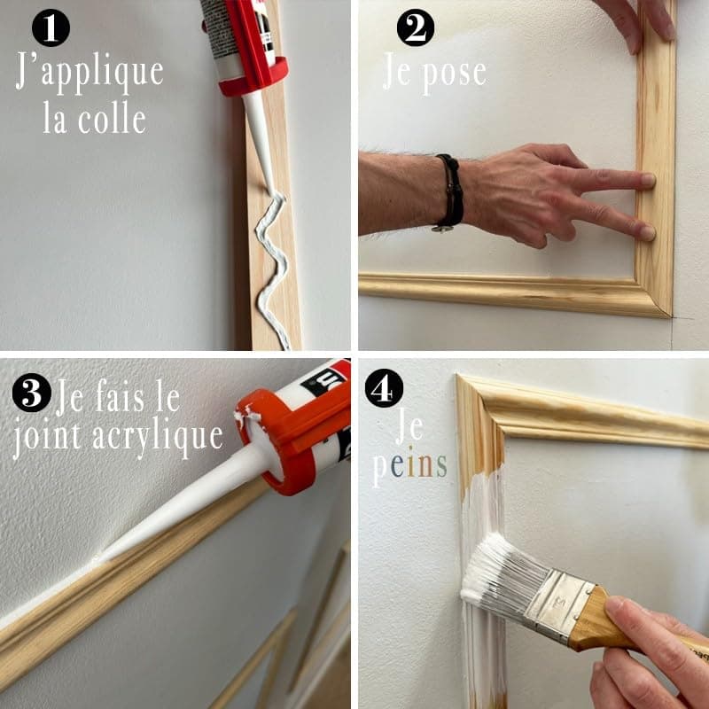 Moulures en Pin Massif des Landes pour Kit Mural BLANDINE 99DECO - Intérieur Designurfiable