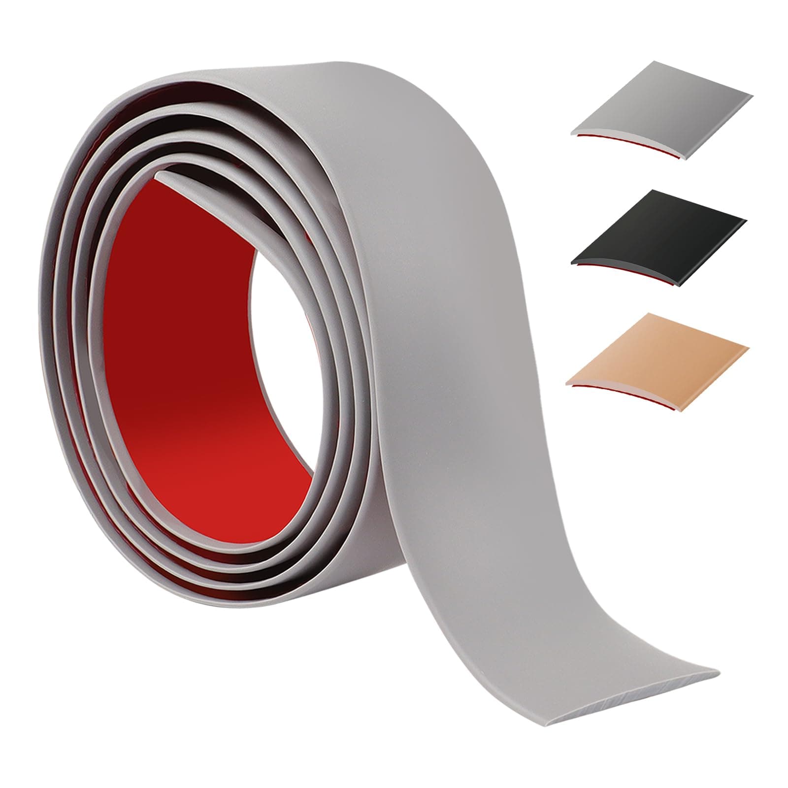 Barres De Seuil Adhesive 100cm Grey Cuisine Salon PVC Flexible