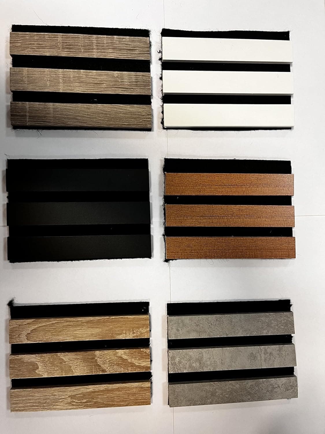 Panneaux muraux en MDF acoustiques pour décoration intérieure - Boîte d'échantillon 3D bois